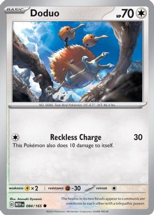 Doduo 084- SV Scarlet & Violet 151 Reverse Holofoil
