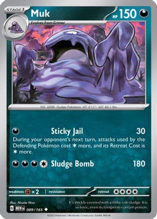 Muk 089- SV Scarlet & Violet 151 Reverse Holofoil