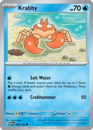 Krabby 098- SV Scarlet & Violet 151