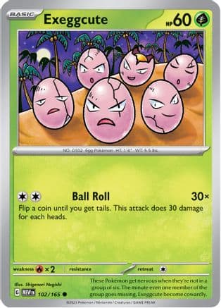 Exeggcute 102- SV Scarlet & Violet 151 Reverse Holofoil
