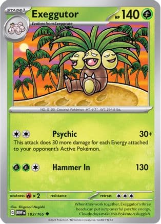 Exeggutor 103- SV Scarlet & Violet 151