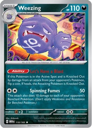 Weezing 110- SV Scarlet & Violet 151 Holofoil