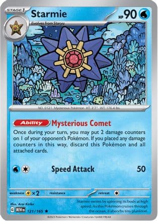 Starmie 121- SV Scarlet & Violet 151 Holofoil