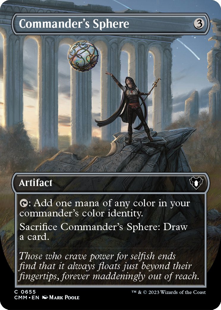 Commander's Sphere (Borderless Alternate Art) [Commander Masters] Foil