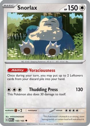 Snorlax 143- SV Scarlet & Violet 151