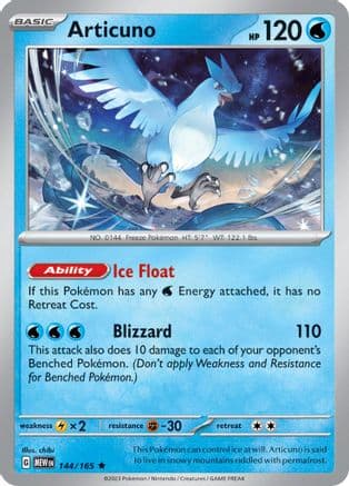 Articuno 144- SV Scarlet & Violet 151 Reverse Holofoil