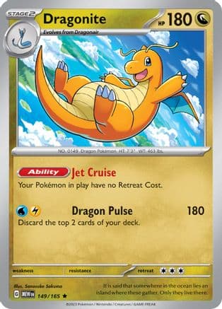 Dragonite 149- SV Scarlet & Violet 151 Holofoil