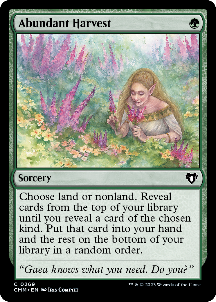 Abundant Harvest [Commander Masters] Foil