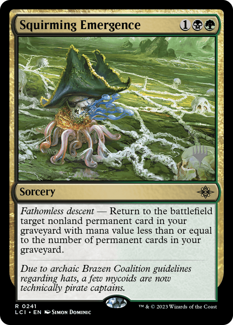 Squirming Emergence (Promo Pack) [The Lost Caverns of Ixalan Promos] Foil