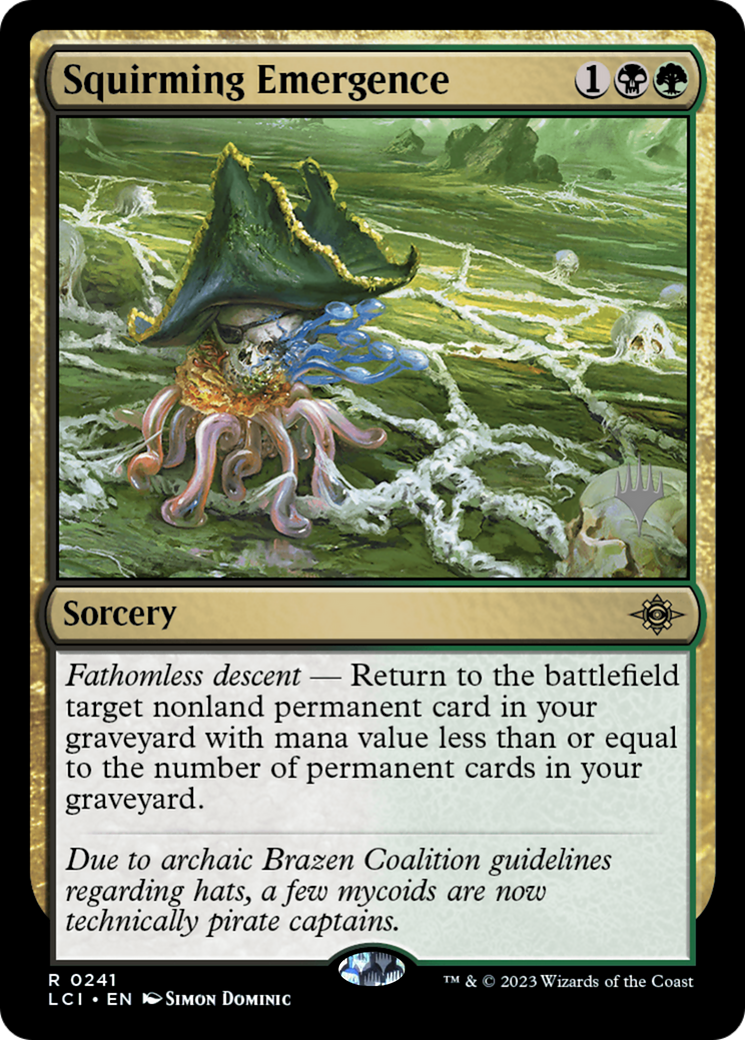 Squirming Emergence (Promo Pack) [The Lost Caverns of Ixalan Promos] Foil
