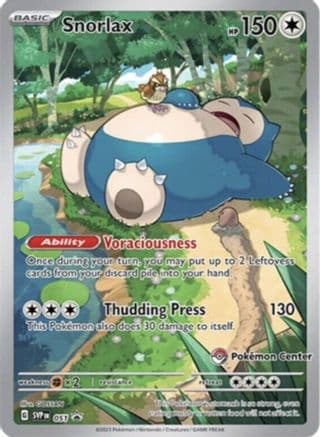 Snorlax (Pokemon Center Exclusive) 051- SV Scarlet & Violet Promo Cards Holofoil