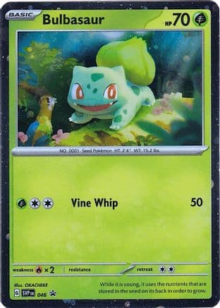 Bulbasaur (Cosmos Holo) 046- SV Scarlet & Violet Promo Cards Holofoil