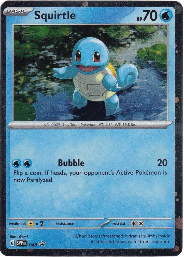 Squirtle (Cosmos Holo) 048- SV Scarlet & Violet Promo Cards Holofoil