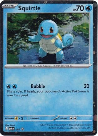 Squirtle (Cosmos Holo) 048- SV Scarlet & Violet Promo Cards Holofoil