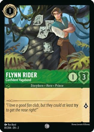 Flynn Rider - Confident Vagabond (81/204) [Rise of the Floodborn] Cold Foil