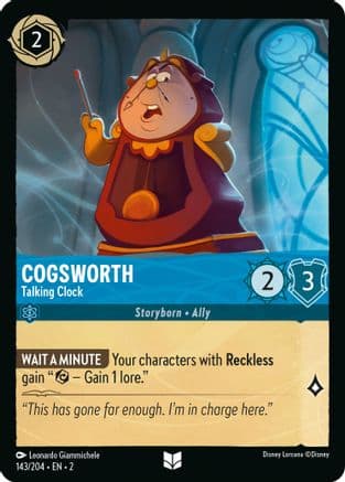 Cogsworth - Talking Clock (143/204) [Rise of the Floodborn] Cold Foil