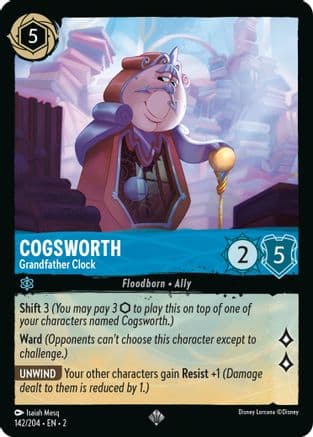 Cogsworth - Grandfather Clock (142/204) [Rise of the Floodborn] Cold Foil