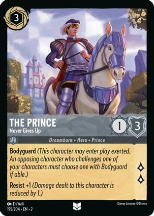 The Prince - Never Gives Up (195/204) [Rise of the Floodborn] Cold Foil
