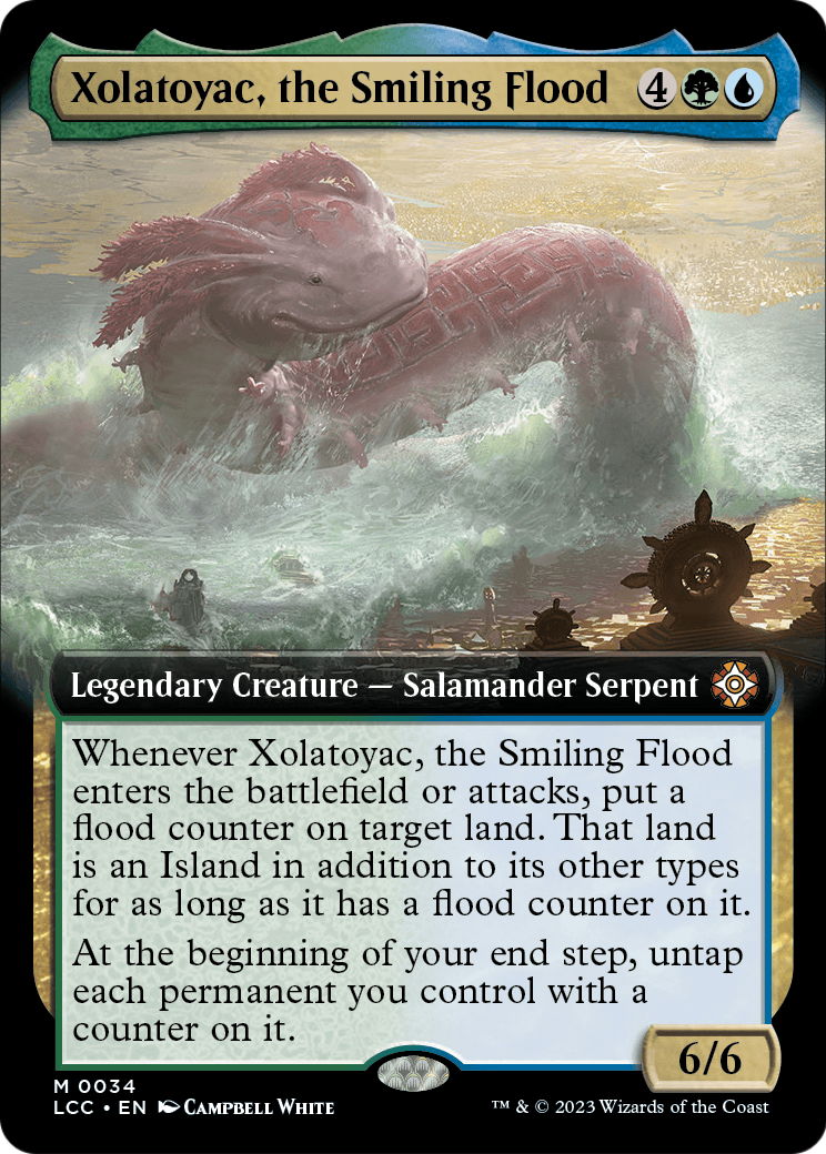 Xolatoyac, the Smiling Flood (Extended Art) [The Lost Caverns of Ixalan Commander] Foil