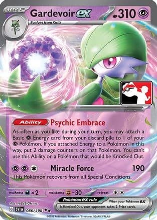 Gardevoir ex 086- Prize Pack Series Cards Holofoil