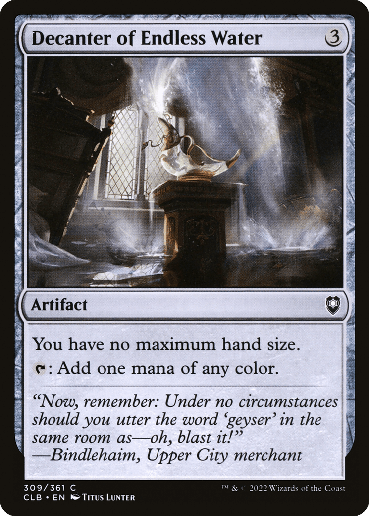 Decanter of Endless Water [Commander Legends: Battle for Baldur's Gate] Foil