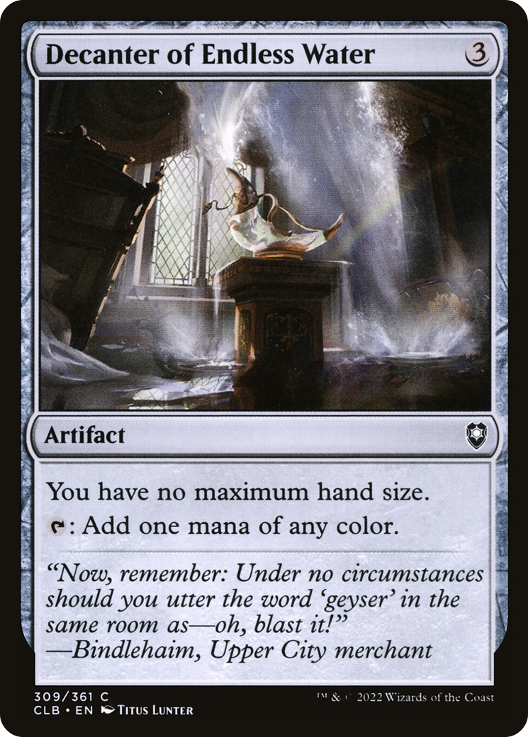 Decanter of Endless Water [Commander Legends: Battle for Baldur's Gate] Foil