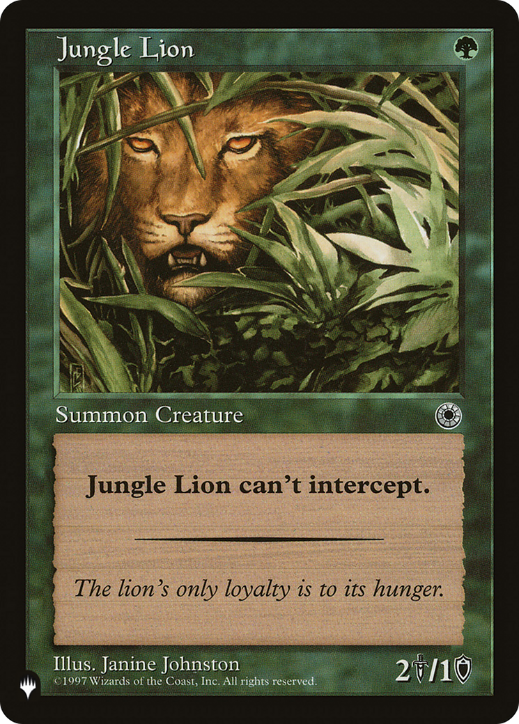 Jungle Lion |  (POR-171) [The List]