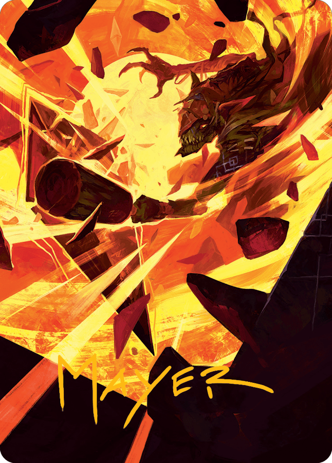 Zada, Hedron Grinder Art Card (Gold-Stamped Signature) [March of the Machine Art Series] Foil