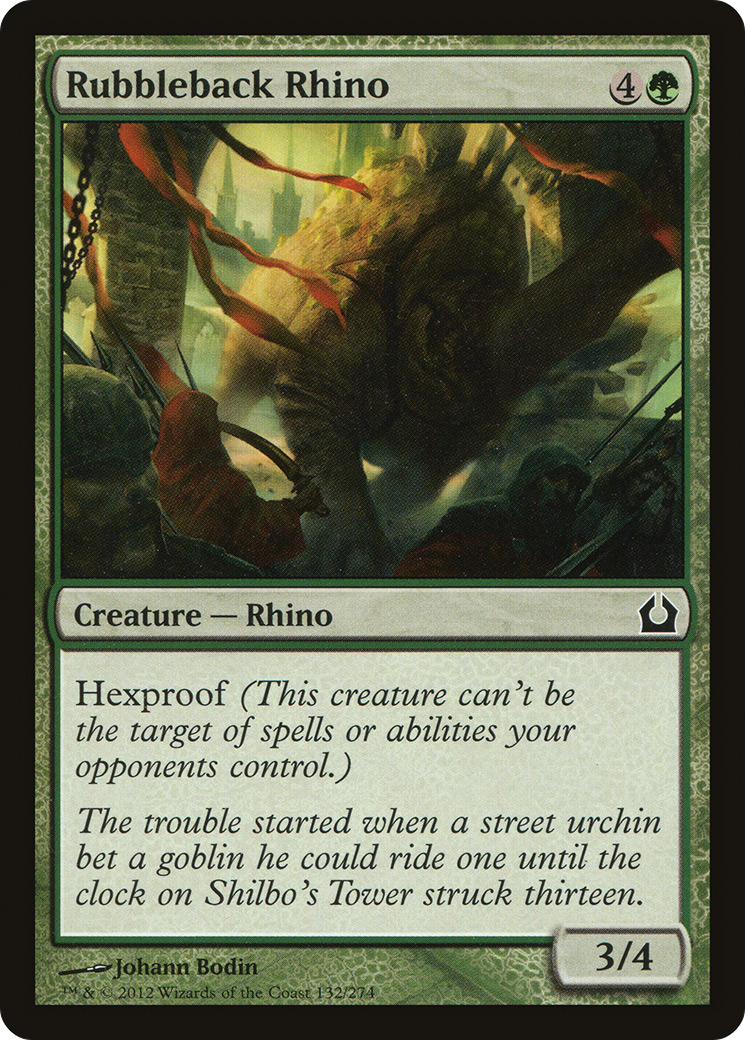Rubbleback Rhino [Return to Ravnica] Foil