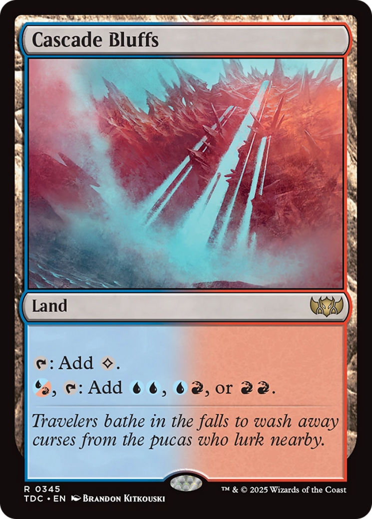 Cascade Bluffs (345) [Commander: Tarkir: Dragonstorm]