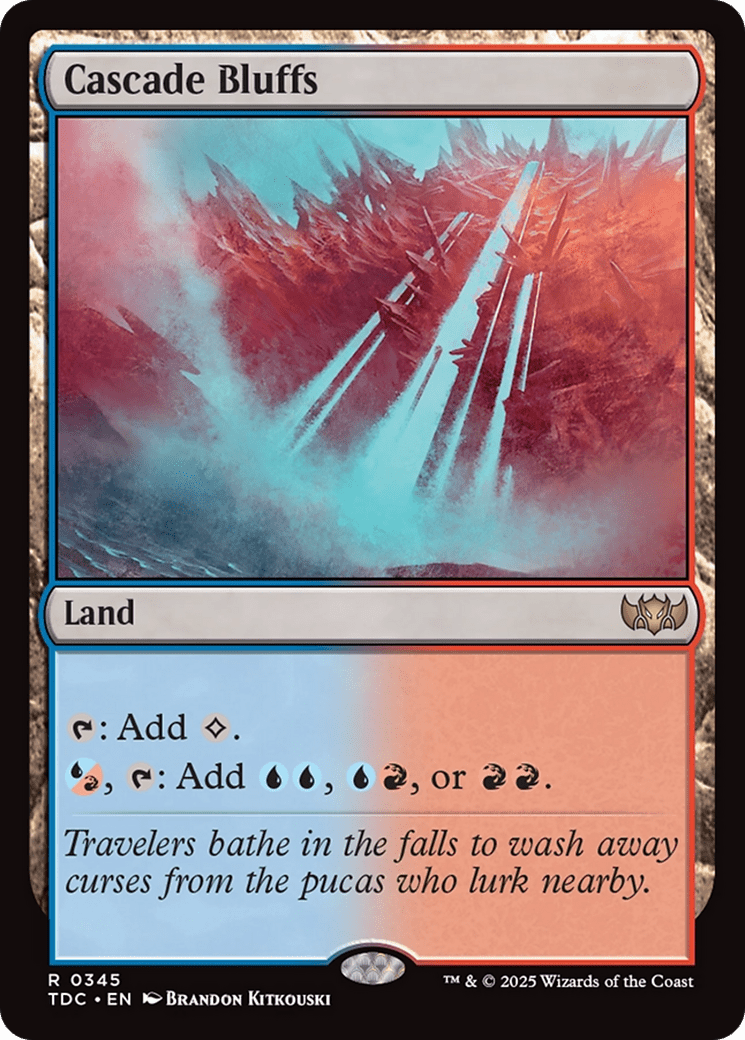 Cascade Bluffs (345) [Commander: Tarkir: Dragonstorm]