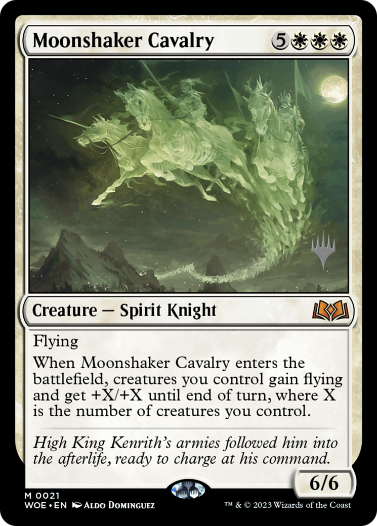 Moonshaker Cavalry (Promo Pack) [Wilds of Eldraine Promos] Foil