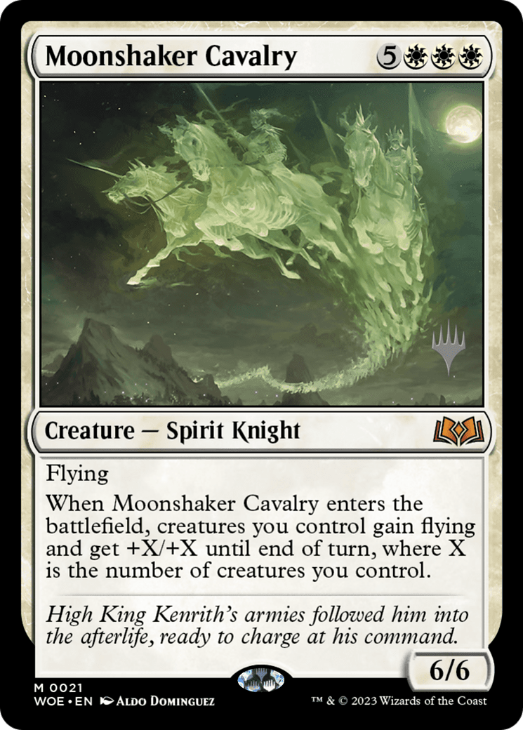 Moonshaker Cavalry (Promo Pack) [Wilds of Eldraine Promos] Foil