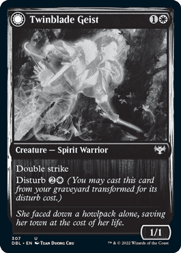 Twinblade Geist // Twinblade Invocation [Innistrad: Double Feature] Foil