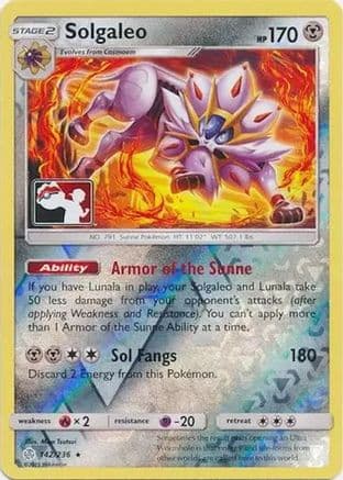 Solgaleo 142- League & Championship Cards Reverse Holofoil