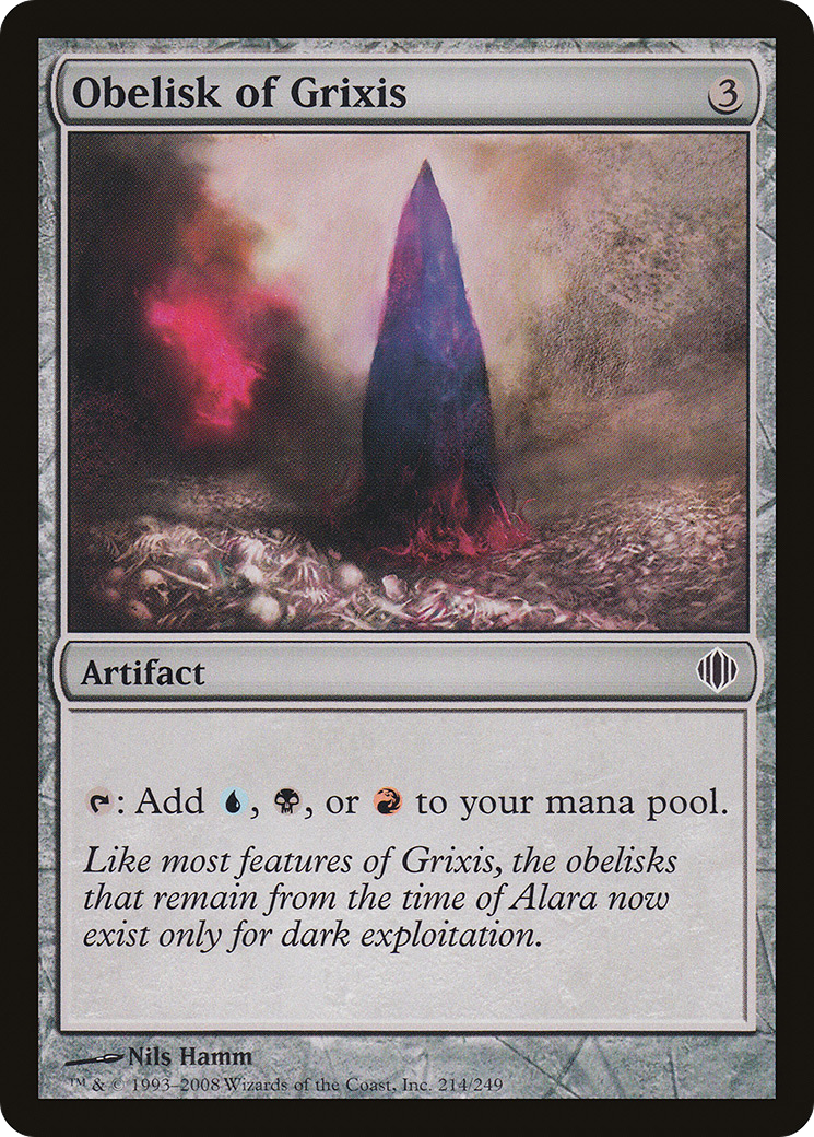 Obelisk of Grixis [Shards of Alara] Foil