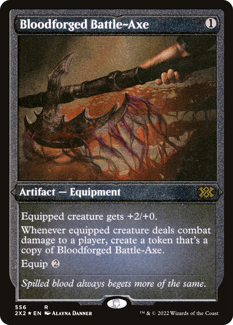 Bloodforged Battle-Axe |  Foil (556) [Double Masters 2022]