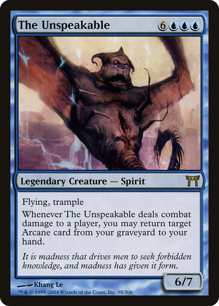 The Unspeakable [Champions of Kamigawa] Foil