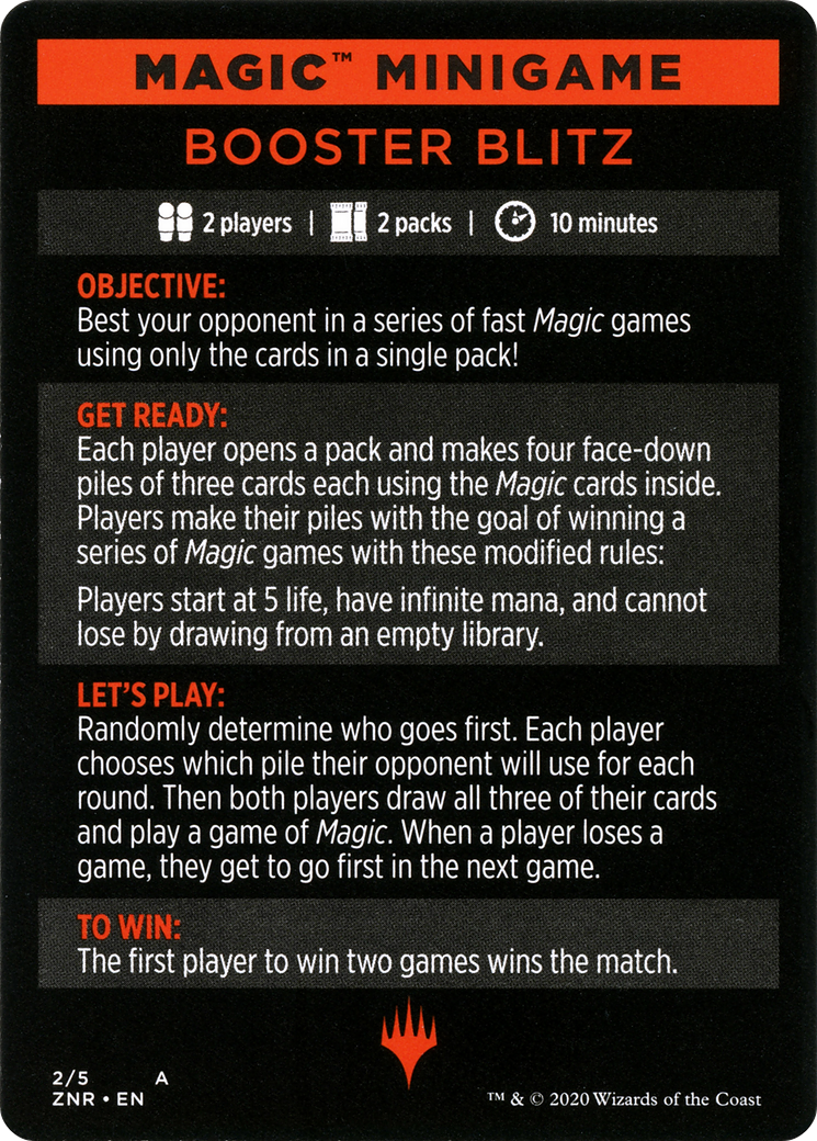 Booster Blitz (MZNR-002) - Zendikar Rising Minigames