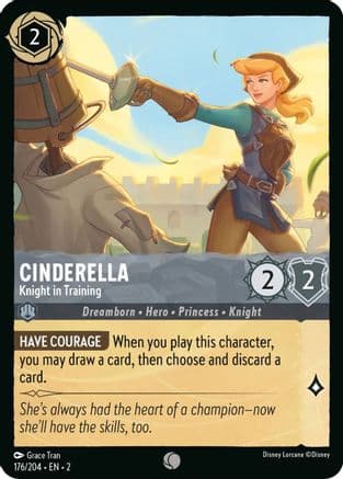 Cinderella - Knight in Training (176/204) [Rise of the Floodborn] Cold Foil