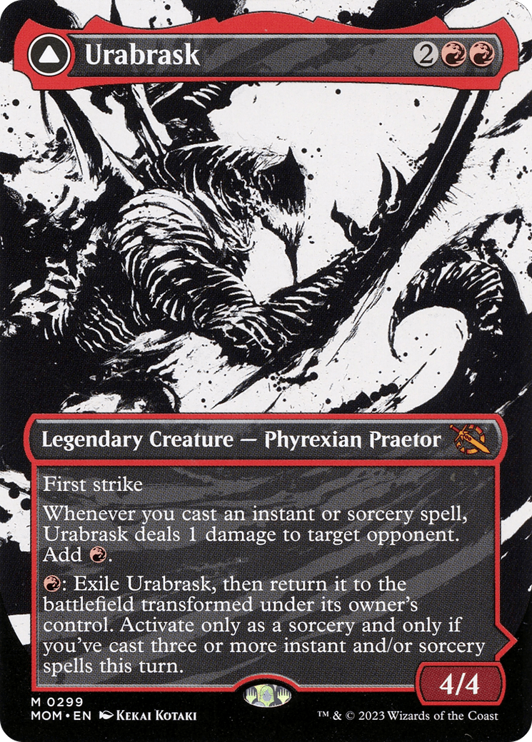 Urabrask // The Great Work (Showcase Planar Booster Fun) [March of the Machine] Foil