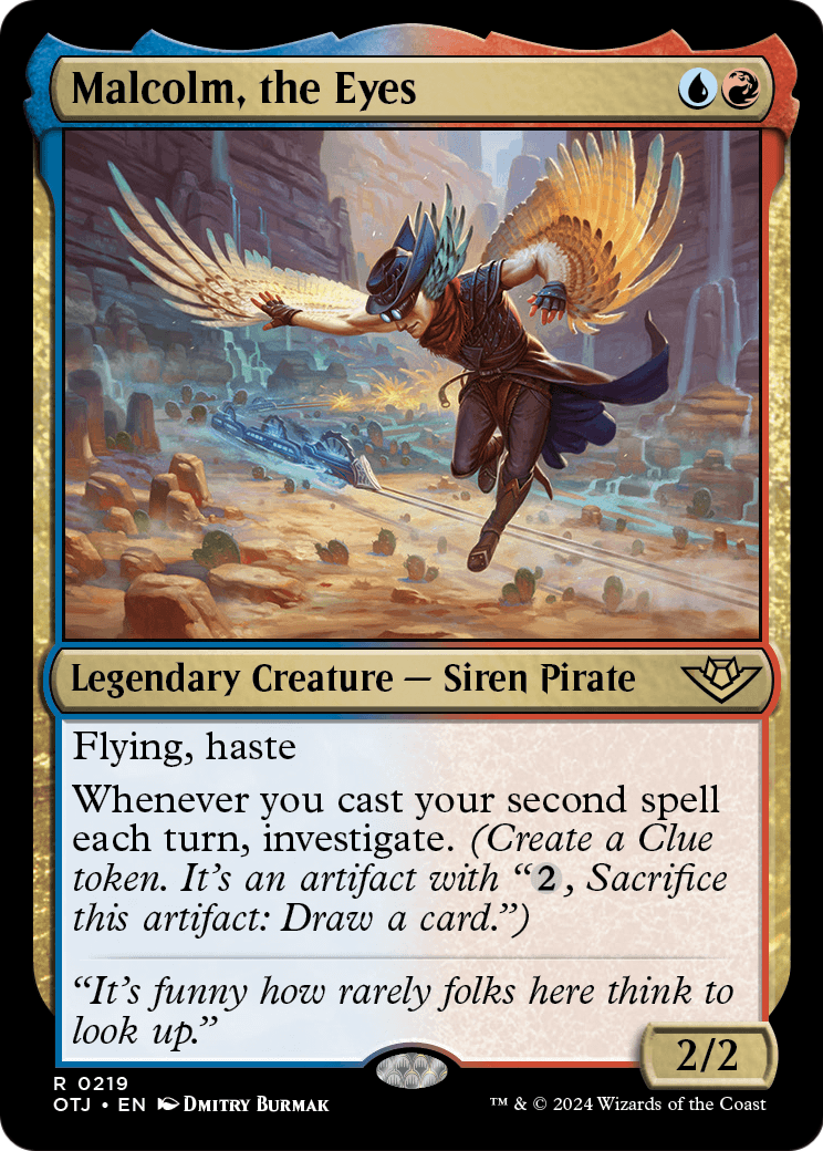 Malcolm, the Eyes [Outlaws of Thunder Junction] Foil