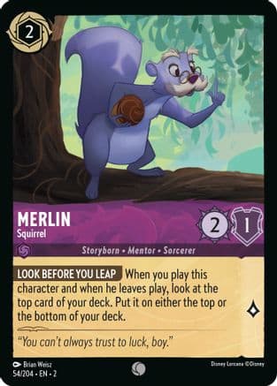 Merlin - Squirrel (54/204) [Rise of the Floodborn] Cold Foil