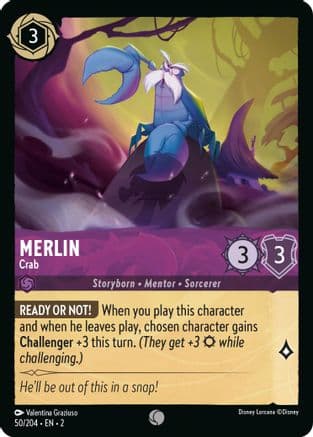 Merlin - Crab (50/204) [Rise of the Floodborn] Cold Foil