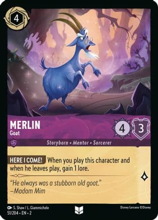 Merlin - Goat (51/204) [Rise of the Floodborn] Cold Foil