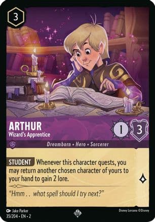 Arthur - Wizard's Apprentice (35/204) [Rise of the Floodborn] Cold Foil