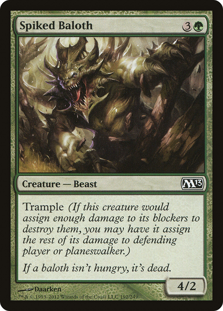 Spiked Baloth [Magic 2013] Foil