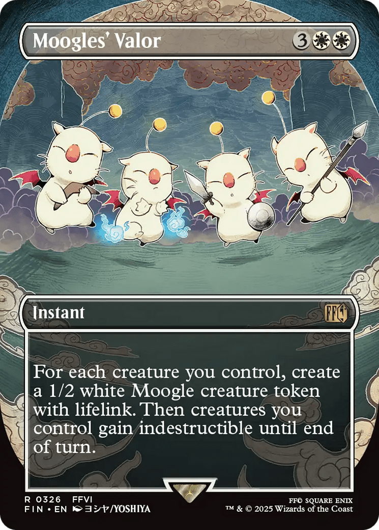 Moogles' Valor (Borderless) (326) [FINAL FANTASY]  Foil