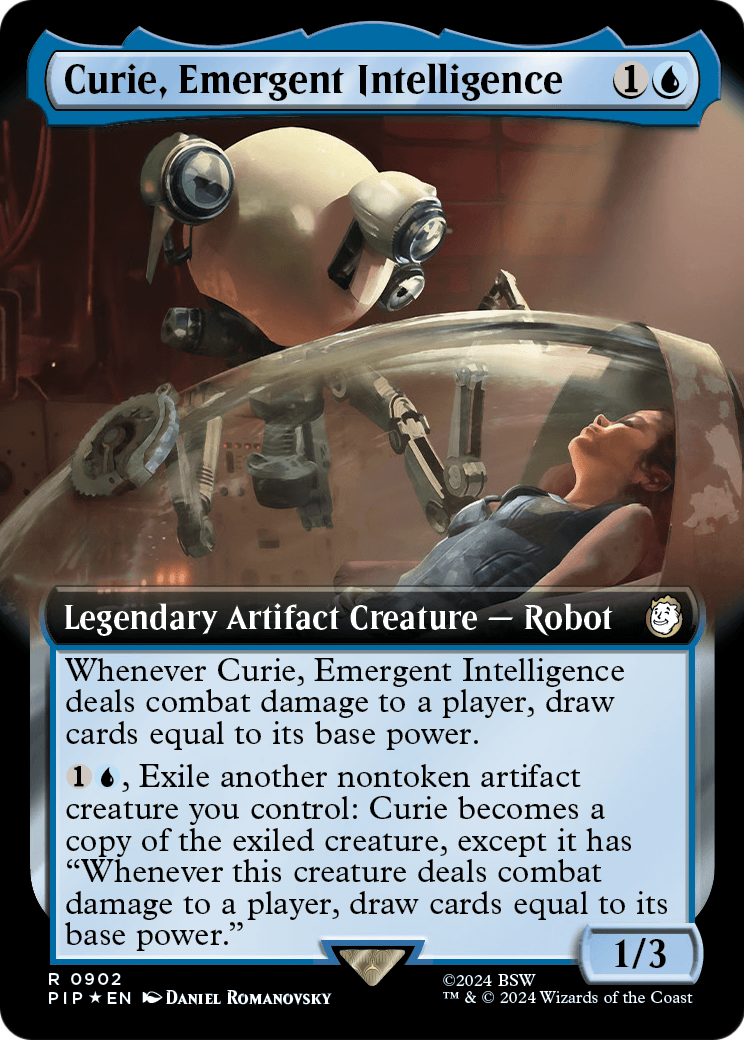 Curie, Emergent Intelligence (Extended Art) (Surge Foil) [Fallout]