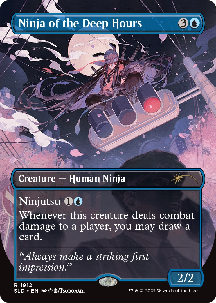 Ninja of the Deep Hours (1912) [Secret Lair Drop]  (Borderless) Foil